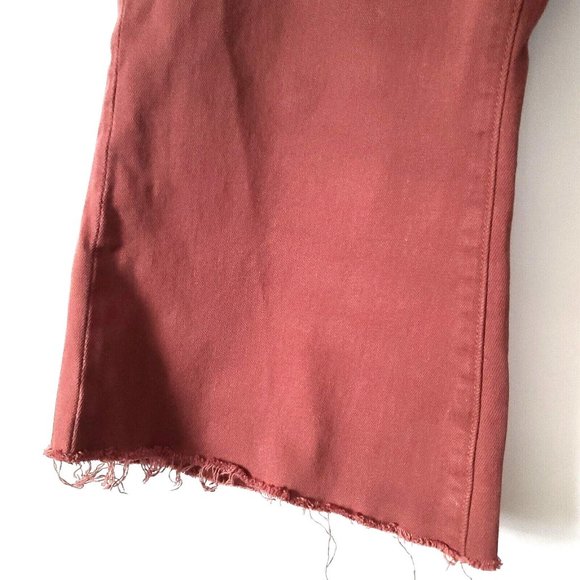 DL1961 X Marianna Hewitt Bridget Cropped High Rise Instasculpt Boot 18W Redwood - Picture 9 of 12